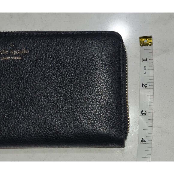 Kate Spade Authentic Pebbled Black Leather Long Wallet & Adel Bifold Wallet (2) - Picture 10 of 16
